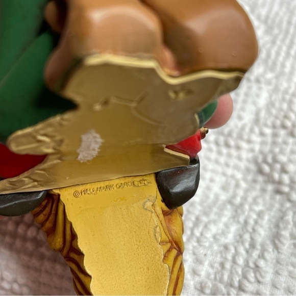 Elf long beard Holiday decor hallmark vintage green hat Lot of 3 - Picture 6 of 8